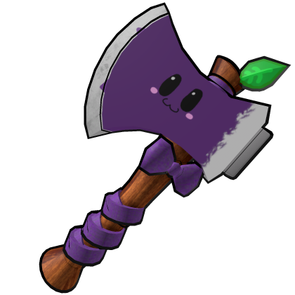 💜 Cute Cartoon Battle Axe - Happy Roblox item
