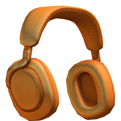 Orange Designer Headphones