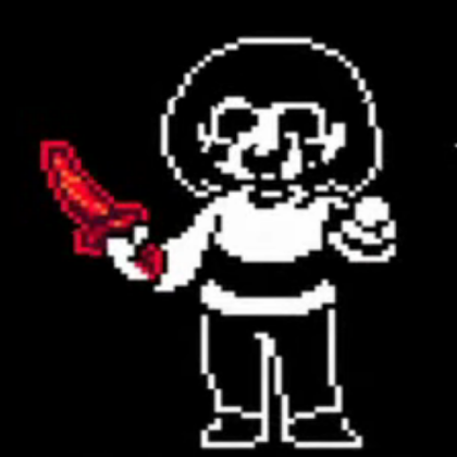 Chara: No More Deals (Creepy Face) Roblox decal