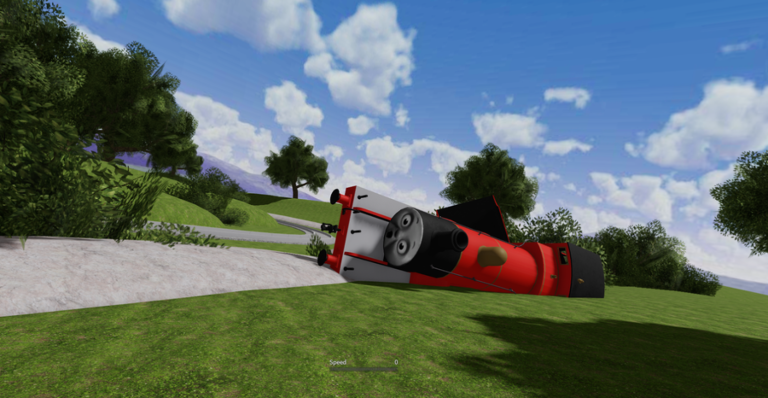 "Trouble on the Tracks!" James' crash screenshot 1
