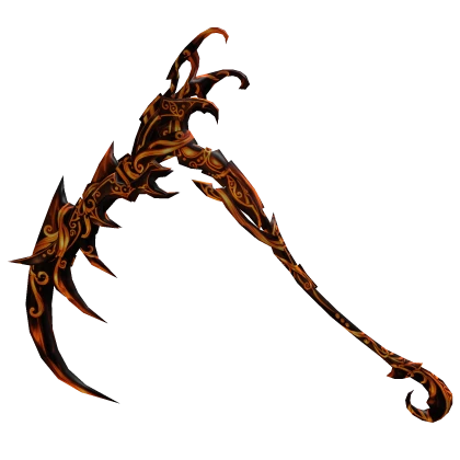 Shaman Runes Scythe (Orange & Black) | Roblox Item - Rolimon's