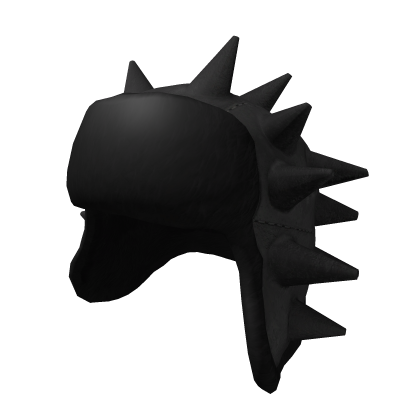 spiked black ushanka