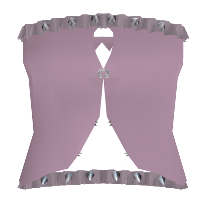 spikey pastel pink alt dress with piercings