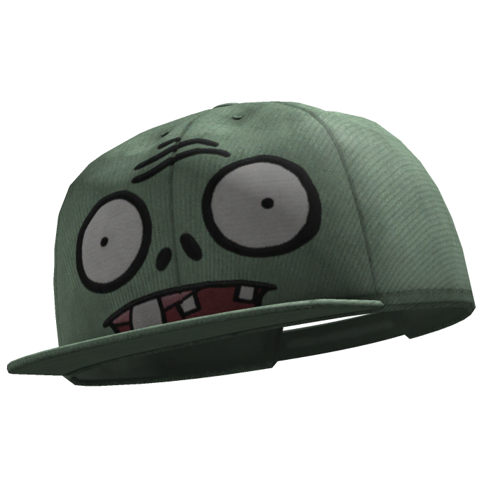 Zombie Fitted Cap Tilt Y2K Goth Plants vs. Zombies