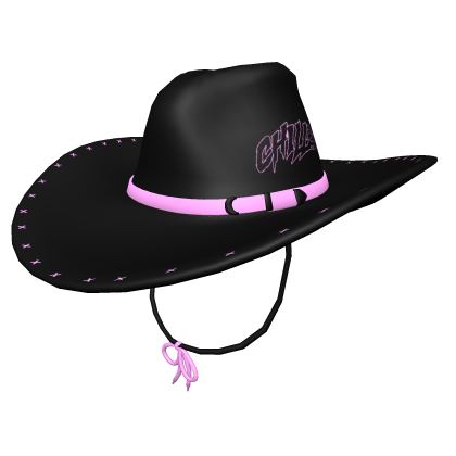 Pink CHILLED Cowboy Hat Roblox item