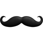 black mustache
