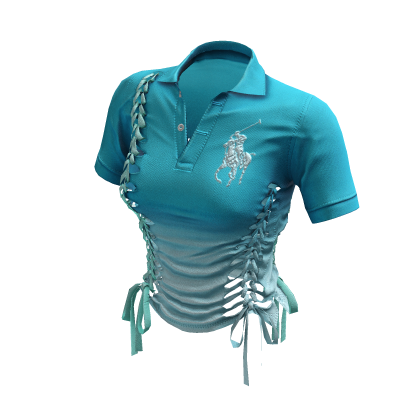 Braided Cutout Polo Shirt (Ice Breaker)