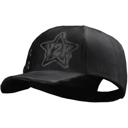 Black Y2K Gothic Cap