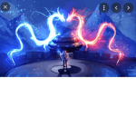 Red Blue dragon twins