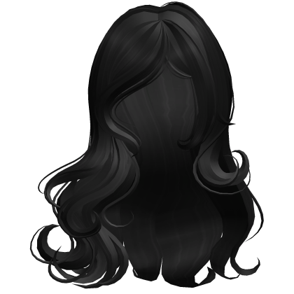 ♡ Silky Long Ethereal Waves (Black) Roblox item