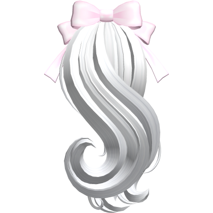 ♡ Kawaii Fluffy Long White Moe Unicorn Tail Roblox item