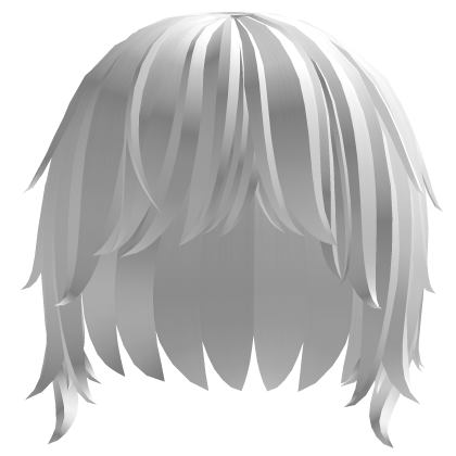 ☆: fashion boy wolf cut in white Roblox item