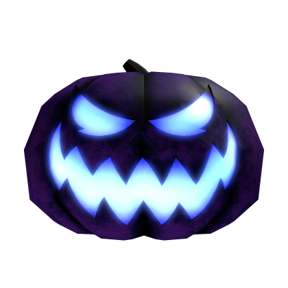[GLOWING ⏳] BLUE Scary Halloween Pumpkin