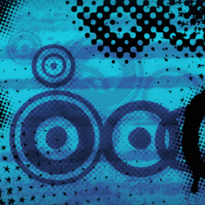 Blue Emo Skull Scene