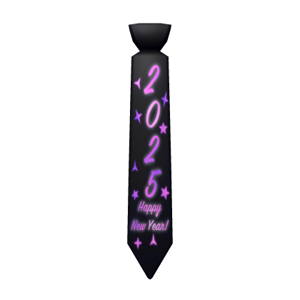 2025 New years Tie - Purple Party thumbnail