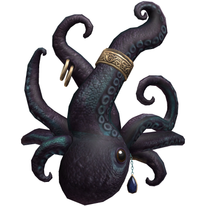Midnight Teal Octopus Face Mask