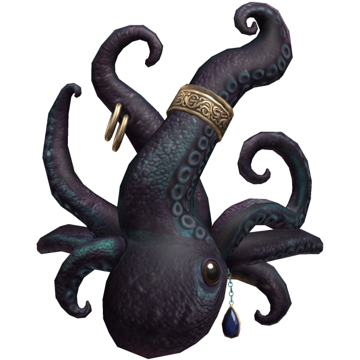 Midnight Teal Octopus Face Mask