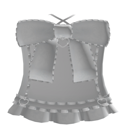 ♡ cute kawaii white heart dress 3.0 ♡ thumbnail
