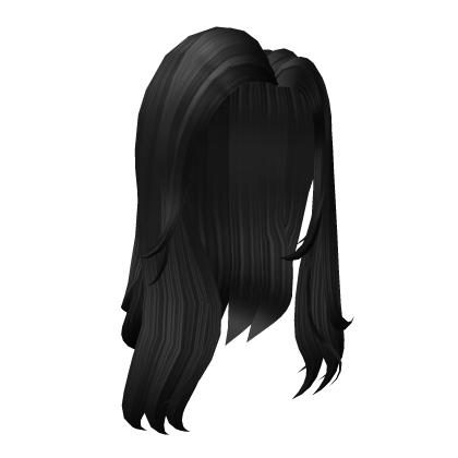 Stylish Long Black Anime Hair Roblox item