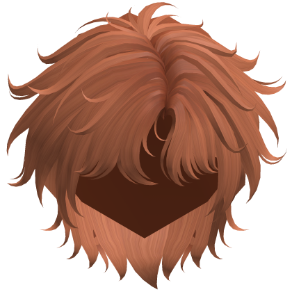 Ginger Fluffy Messy Korean Idol Hair