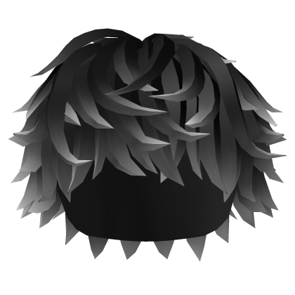 Black to White Messy Soft Hair Roblox item