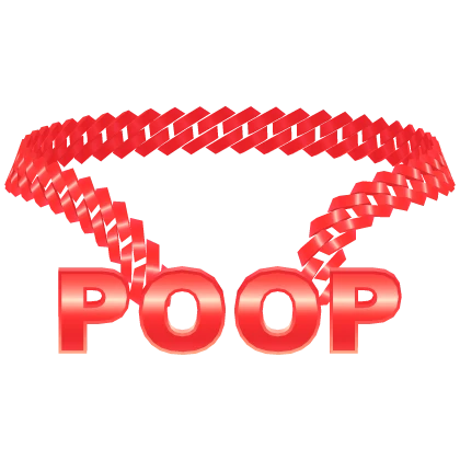 RED POOP CHAIN | Roblox Item - Rolimon's