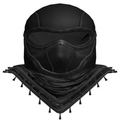 Black Tactical Techwear Cowl Mask Scarf Roblox item