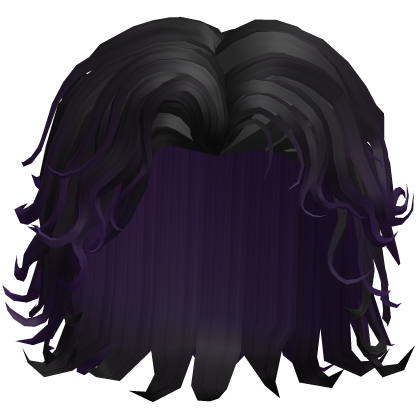 Wavey Black & Purple Surfer Male Curly Hair