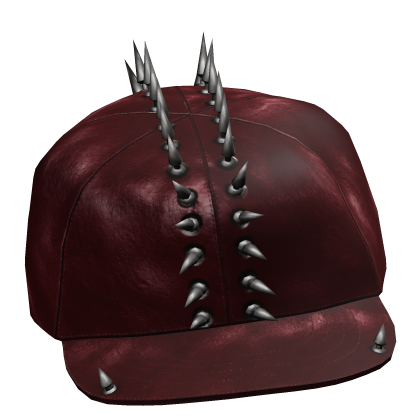 Spiked N Pierced Emo Vkei Hat Cap Red