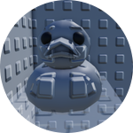 Grey Brick Duck