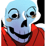 *blue eye turns on* Why he?