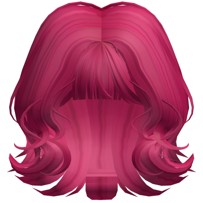 Short Wavy Layered Bob (Hot Pink)