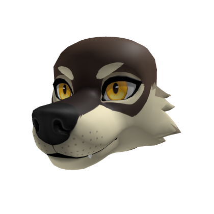 Brown Wolf Head