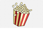 Chilling and eating popcorn
