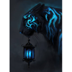 blue and black tigers