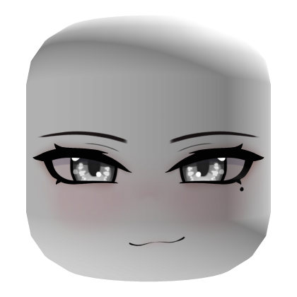 Roblox Item Glowing Eyes Smug Face - White