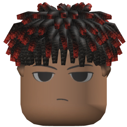 Short Curly Twists Hair (Black/Red)