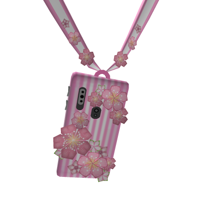 Pink Flower & Stripes Phone Case