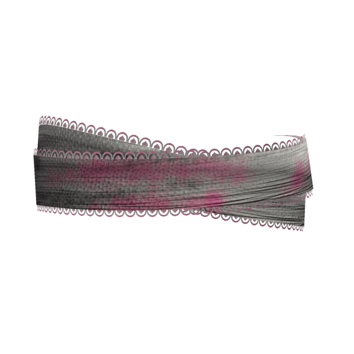 Pink Lace Face Bandages - Hollow Bunny
