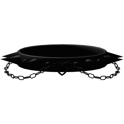 All Black Emo Vkei Heart Chain Choker