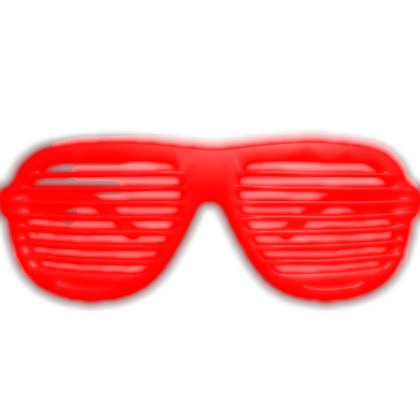 Glowing Shutter Shades (Emissive) - Red