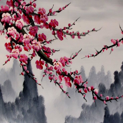 Cherry blossom Pretty painting Roblox decal