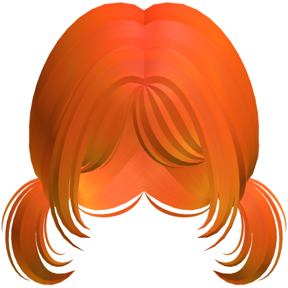 Short Cute Kawaii Pigtails (Orange) Roblox item