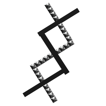 Black Vkei Moe Alt Goth Emo X Hair Clips Roblox item