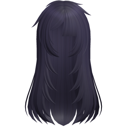 🖤 layered messy fallen angel hair in purple
