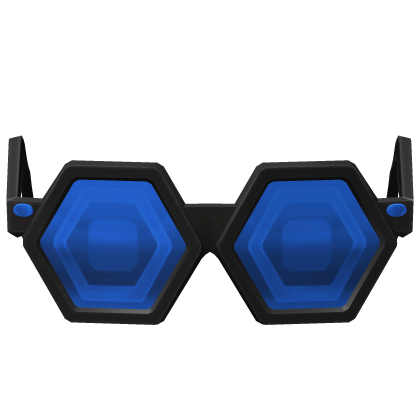 (NEW) Blue Sparkling Robux Shades (ADDON) Roblox item