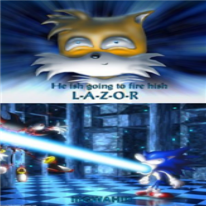 sonic and his laser Roblox decal