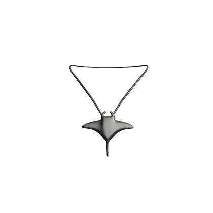 Manta Ray Silver Necklace (Female)