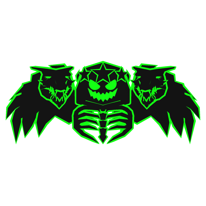 Cartoony Green Hood Star Dragon Wings Combo