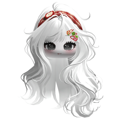 White Mori Kei Igari Hair w/ Cute Face 